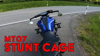 StuntCage für Wheelies | Yamaha MT07 | Banji | MotoVlog