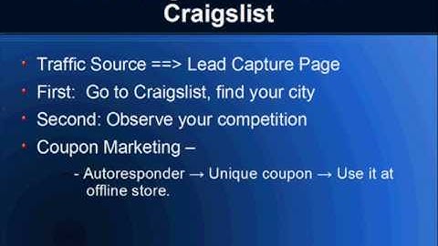 Network Marketing Lead Generaton Works Locally On Craigslist