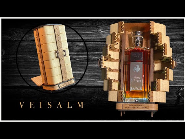 Wooden Cognac Gift Case, Woodworking Ideas, Unique, Joiner, DIY, 2021