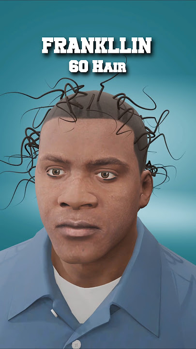 GTA-V Franklin With Hair #gta #franklin #blender #hair #gta5