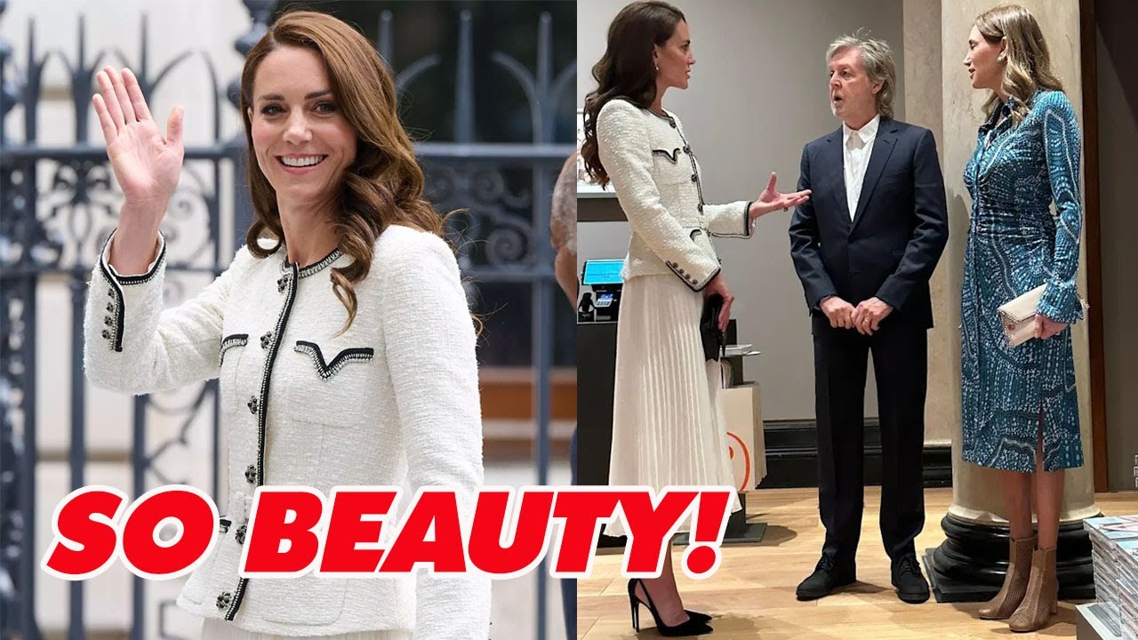 Kate Middleton Wows in White At National Portrait Gallery Reopening