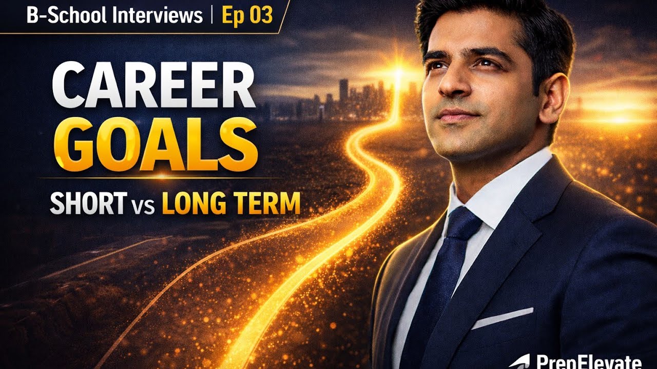 B-School Interview FAQ Series | Episode 3 : Short- term goals and long-term goals