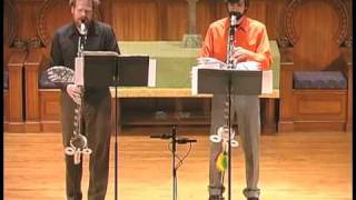 Sqwonk - bass clarinet duo - Toccata and Fugue chords