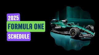 2025 Formula 1 Calendar Reveal | All Grand Prix & Sprint Races | XTubefy