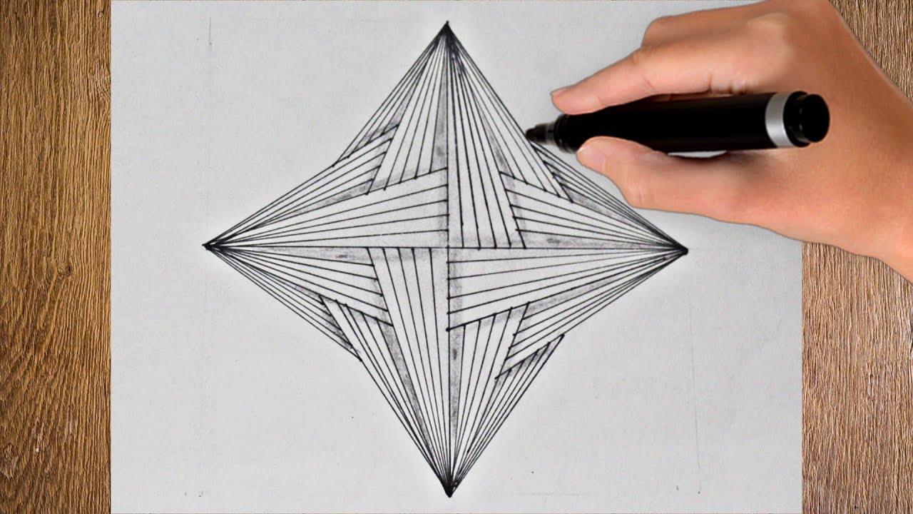 How To Draw 3D Geometric Design ! Spirograph Pattern Drawing ! 3d ...