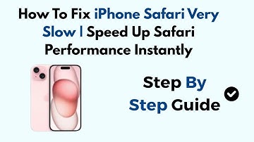 How To Fix iPhone Safari Very Slow | Speed Up Safari Performance Instantly