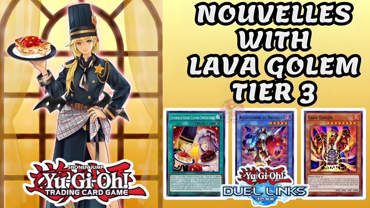NOUVELLES LAVA GOLEM WITH FIENDISH GOURMET RECIPE "DESTRUCTION YOUR OPPONENT" YUGIOH DUEL LINKS