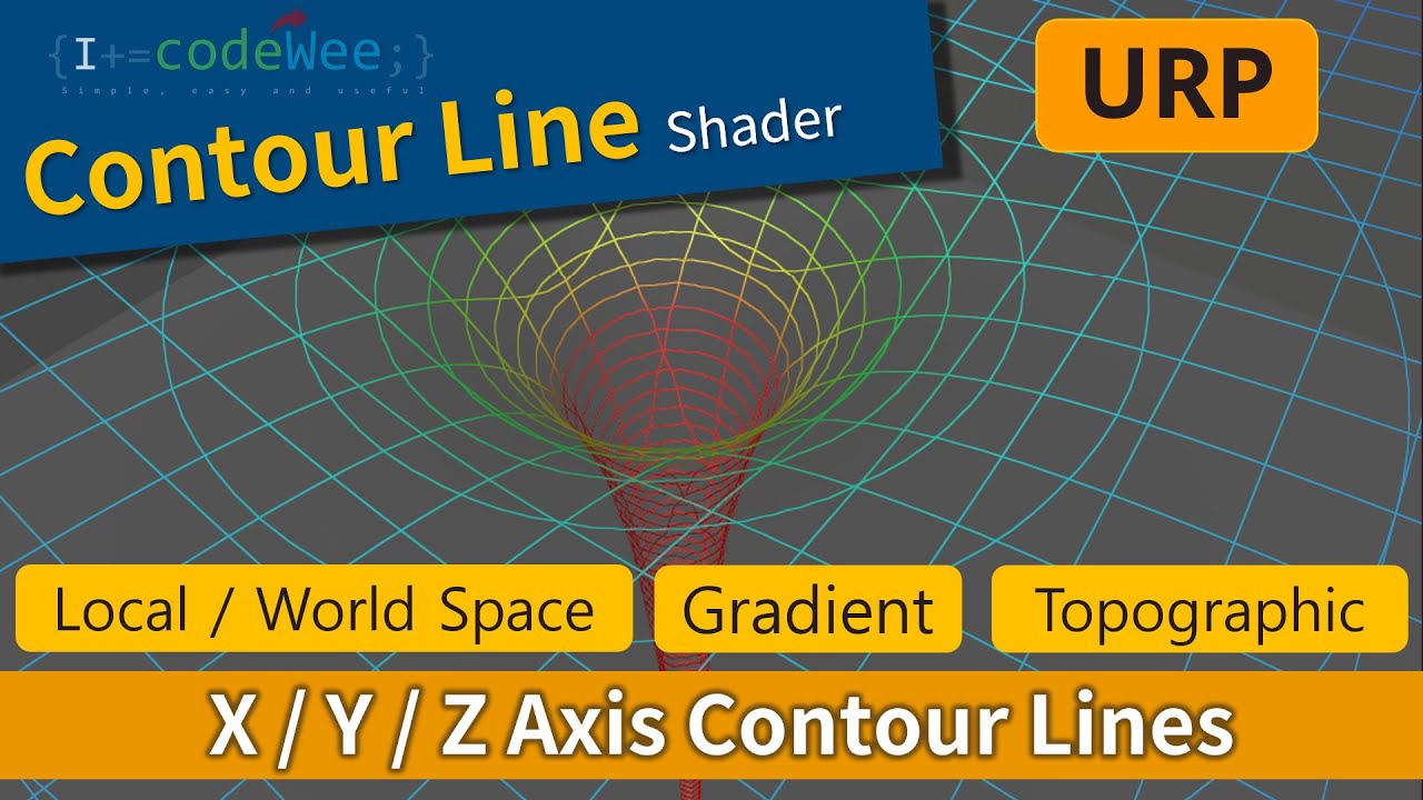 CodeWee Unity Contour Line Shader (URP) - YouTube