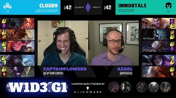 Cloud 9 vs Immortals | Day 3 LCS Lock In 2021 Groups | C9 vs IMT