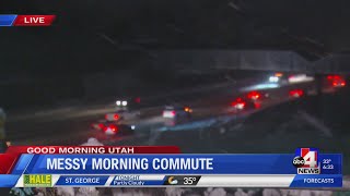 Treacherous morning commute on I-80 Parley's Canyon