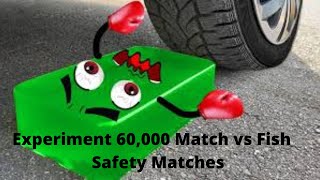 Experiment 60,000 Match Vs Fish Safety Matches Chain Reaction Fire Domino Woa Doodles