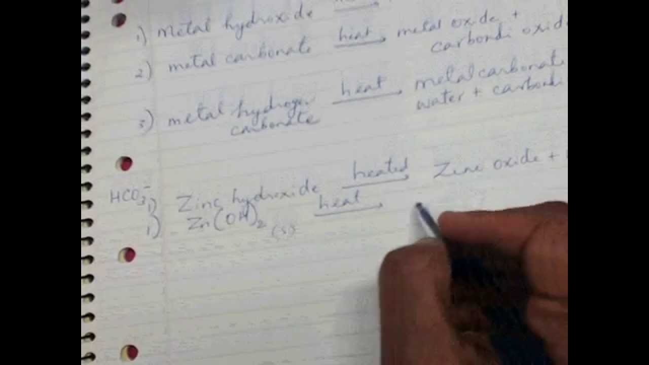 Thermal decomposition - YouTube