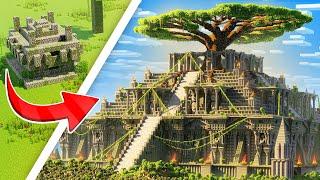 Transforming Minecraft's Jungle Temple into a GIANT Temple