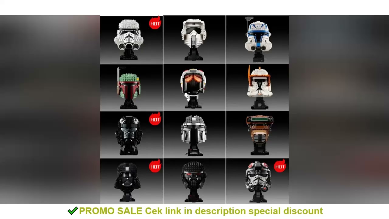 2025 NEW Stormtrooper TIE Fighter Pilot Darth Vader Kylo Ren AT-AT Driver Helmet Building Blocks Bri
