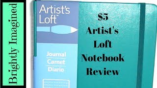 $5 Artist's Loft Notebook Review | Bullet Journal