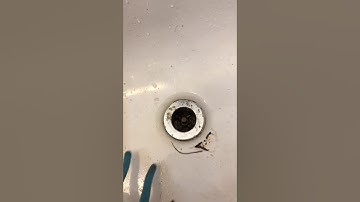 How to remove tub drain without any special tools.