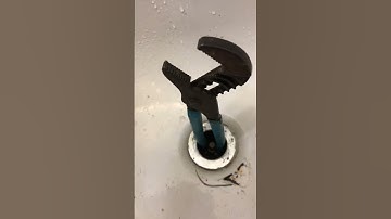 How to remove tub drain without any special tools.