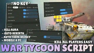 New Update War Tycoon BEST Script! Steal Crates, Auto Build, Claim Cash, Fly, INF Cash &amp; More! 2025