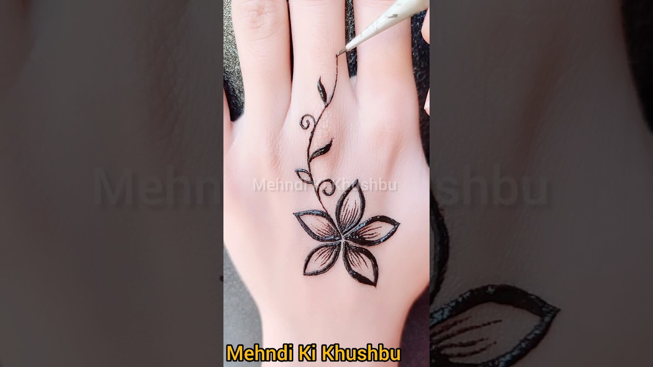 Simple flower bail mehndi design 2024 ❤️ | 