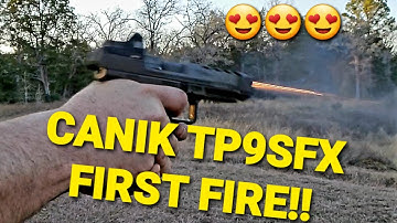 CANIK TP9SFX FIRST FIRE!! (Spoiler,  it