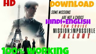 Download Mission Impossible:Fallout HINDI+ENGLISH Full HD+ MOVIE