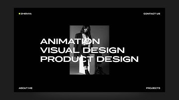 Animated Portfolio Website | Website Landing Page Design | Lettering Animation | HTML, CSS, GSAP