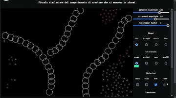 Creative Coding : Flocking Simulation p5.js