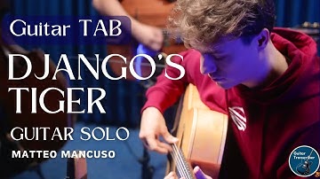 Matteo Mancuso - "Django’s Tiger" Guitar Solo | TAB Transcription