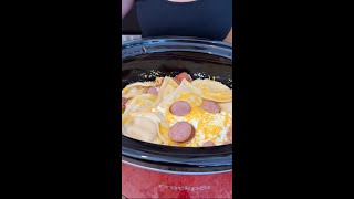 Scrumptious pierogi crockpot dish