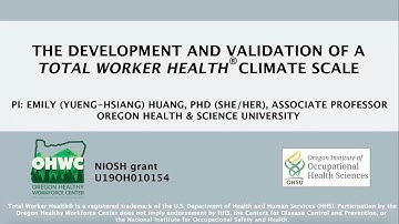 The Development and Validation of a Total Worker Health Climate Scale