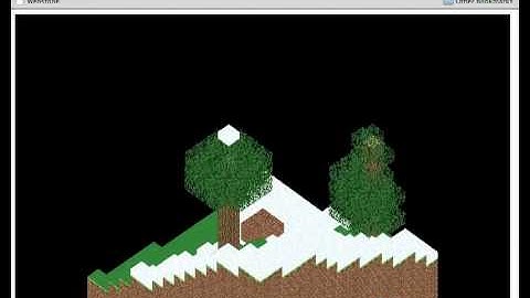 A Minecraft Chunk in WebGL with Transparent Textures