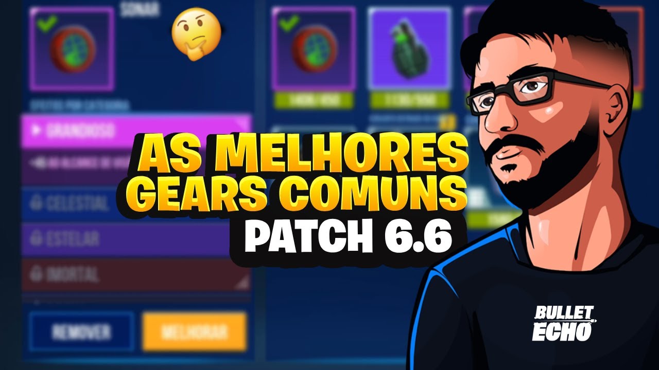 Quais são AS MELHORES GEARS COMUNS do META (MINHA OPINIÃO) | Bullet Echo