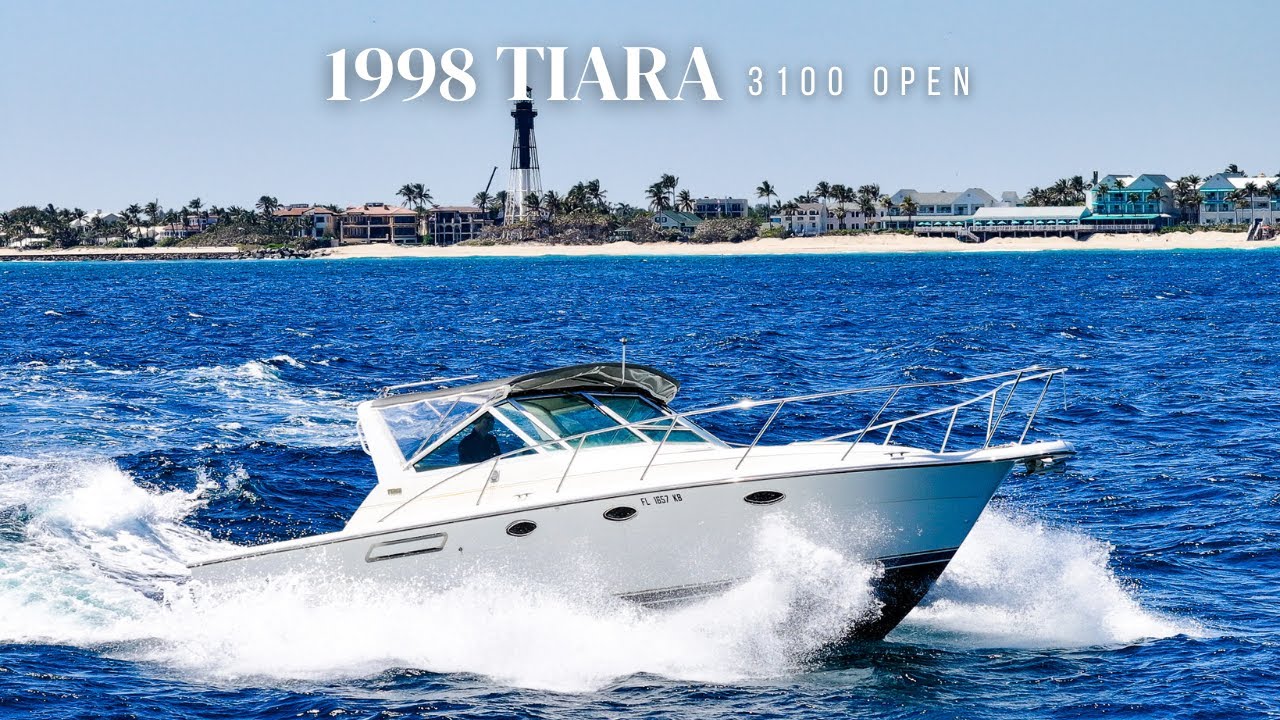 1998 Tiara 3100 Open | Blue Top Yachting - YouTube
