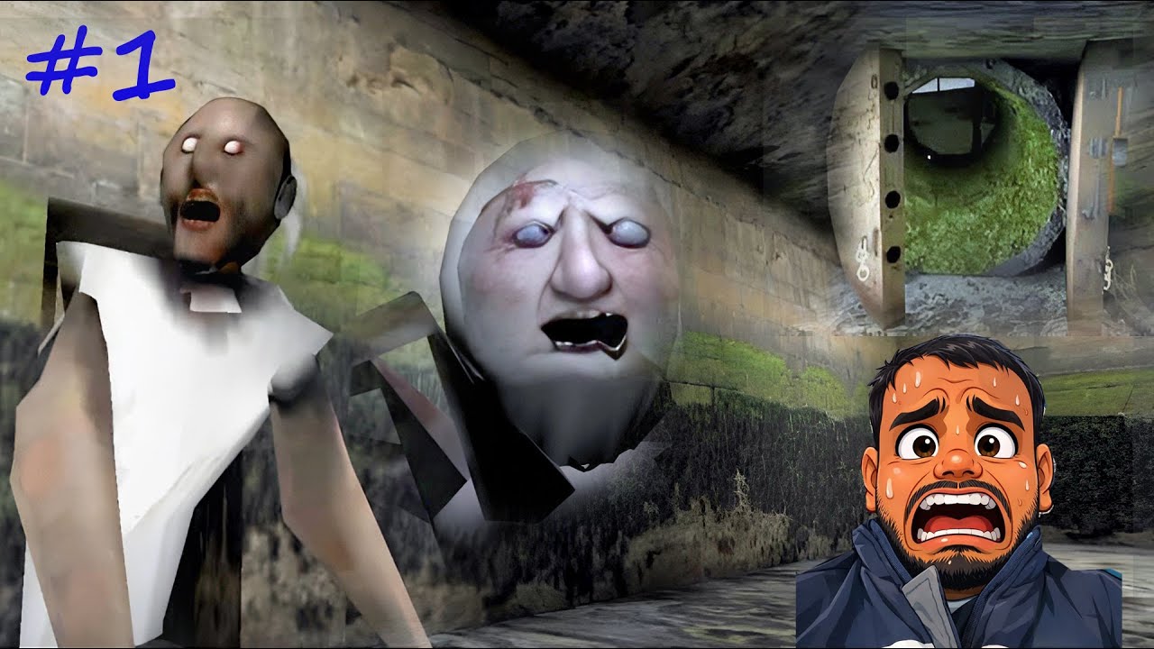 granny sewer escape full gameplay || granny chapter 1 - Ep -1