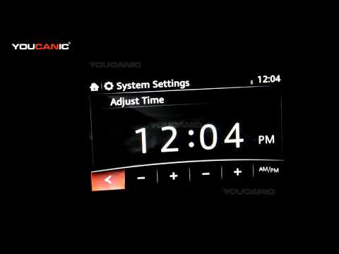 2013-2017 Mazda Cx-5 – How To Set The Time On Car Stereo