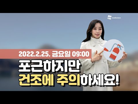[웨더뉴스] 오늘의 날씨 (2월 25일 09시 기준)