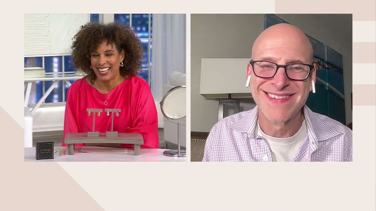 David Markstein 14K Gold Over Resin Equestrian 1-1/8" Hoops on QVC