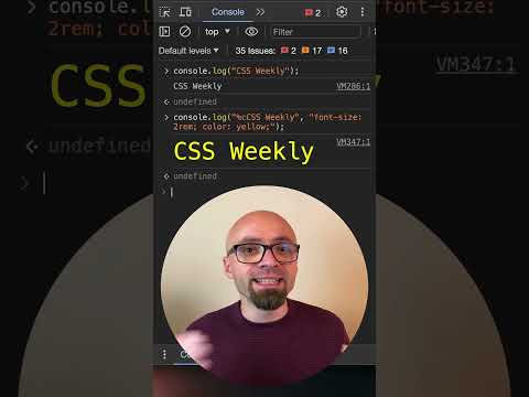 How To Style console.log() Messages #devtools #css