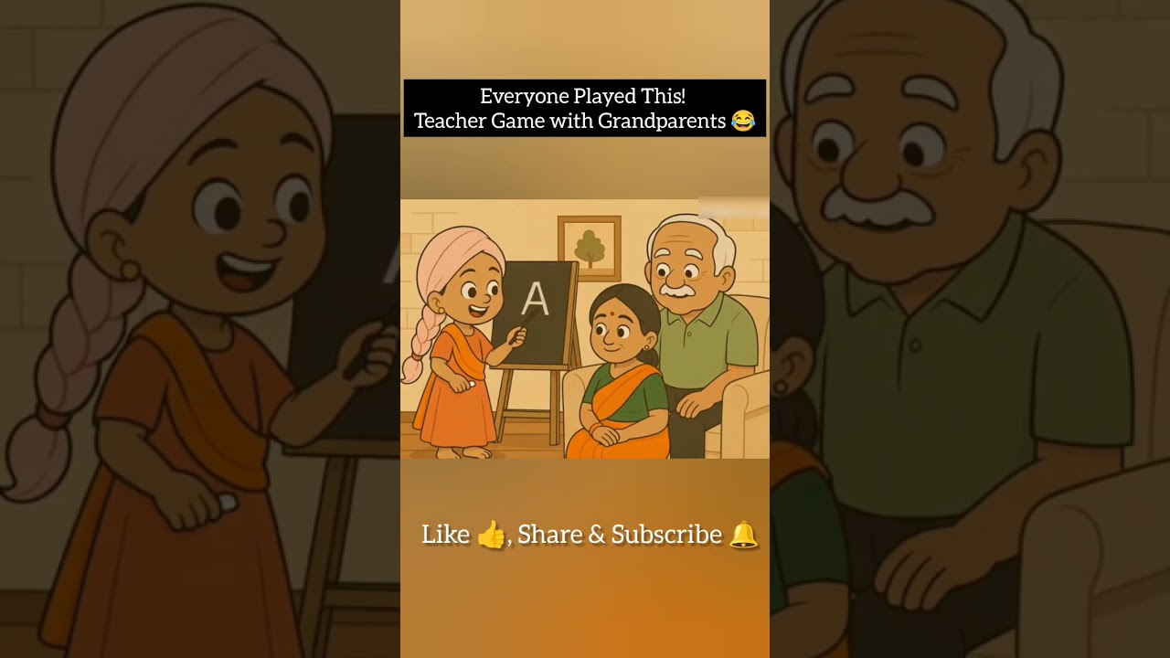 Childhood Teacher Game with Grandparents😂 
