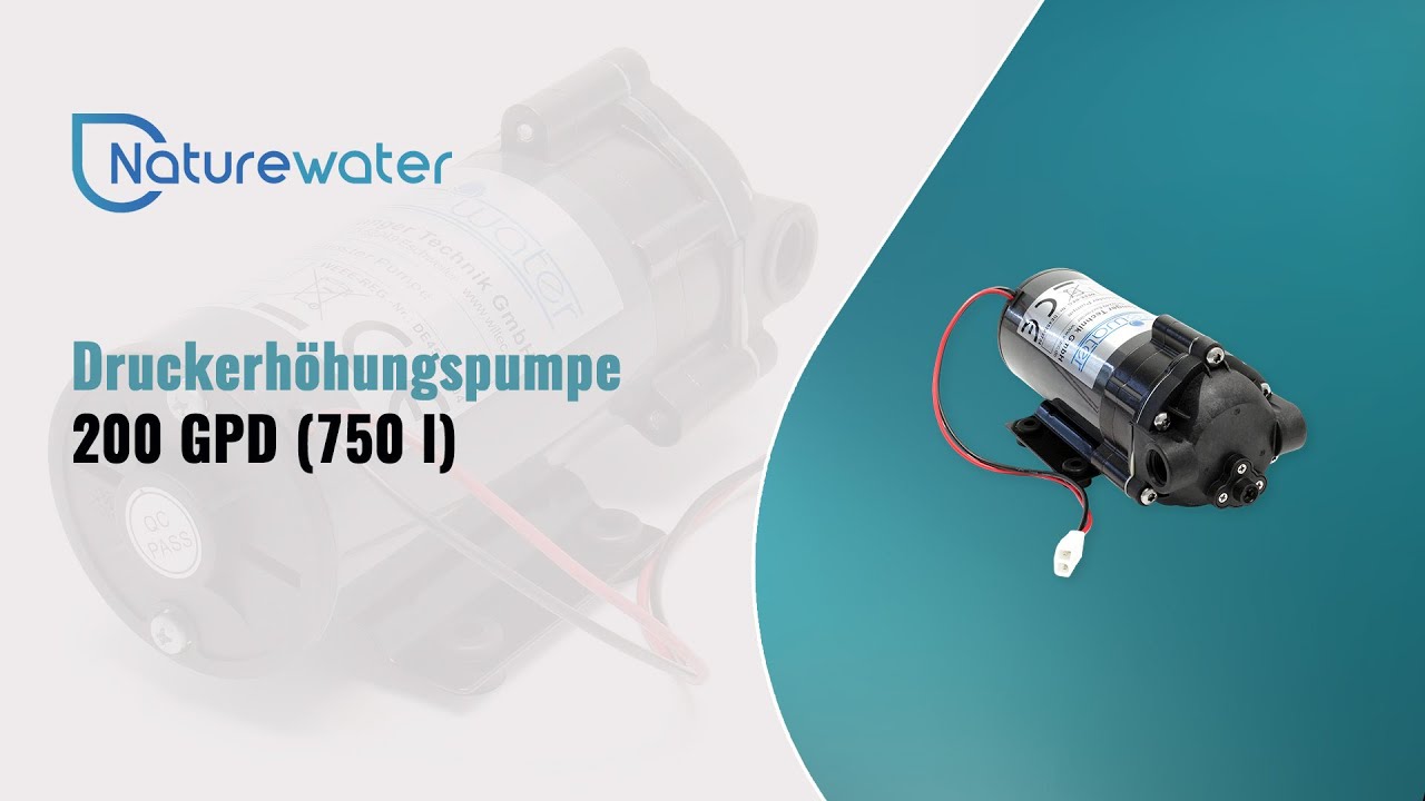 Naturewater Druckerhöhungspumpe 200 GPD (750 l)