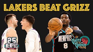 The Grizzlies lose two games to the Lakers and Cedric Coward injures his ankle