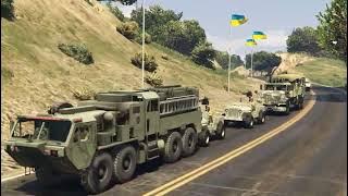 Russia VS Ukraine War | Russian Helicopters Destroyed Ukrainian Military Convoy | Gta 5 |