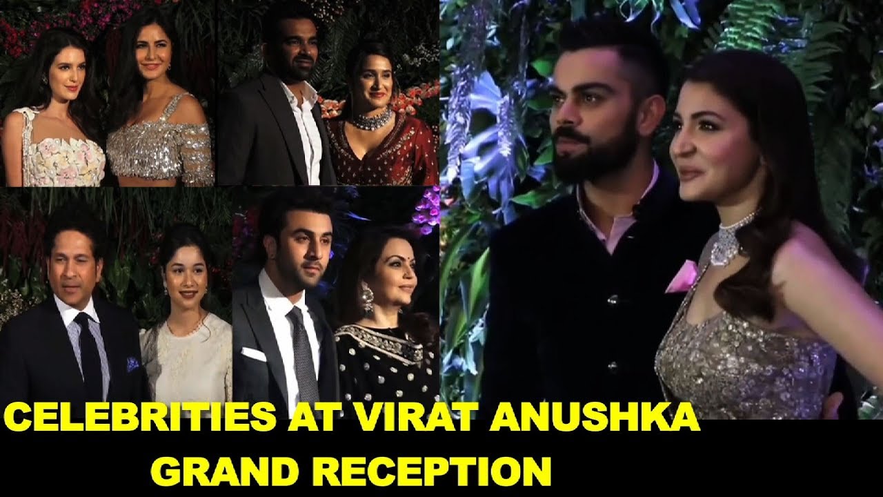 Celebrities at Virat Kohli Anushka Grand Reception in Mumbai