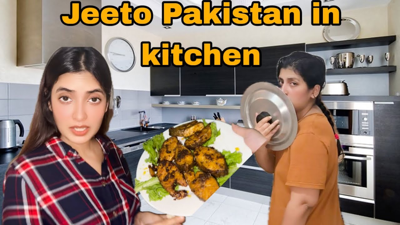 Aj Jeeto Pakistan khela kitchen main 🤣🙈
