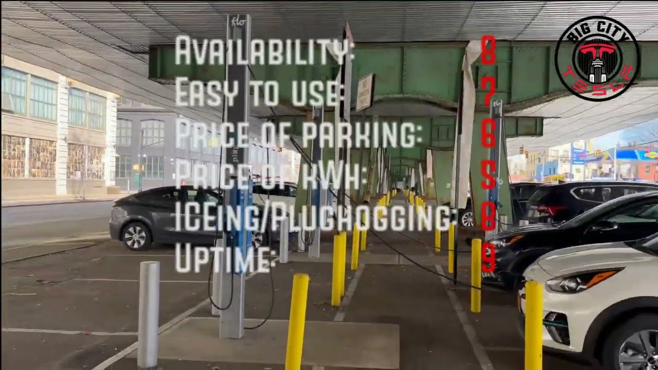 FLO EV Charger review 831 3rd Ave Brooklyn NY 6 stalls 6 kWh (Sunset Park/Industry City)