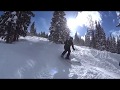 Jane Gang of skiers rip it up on Phantom Bridge at Mary Jane, Winter Park, Colorado
