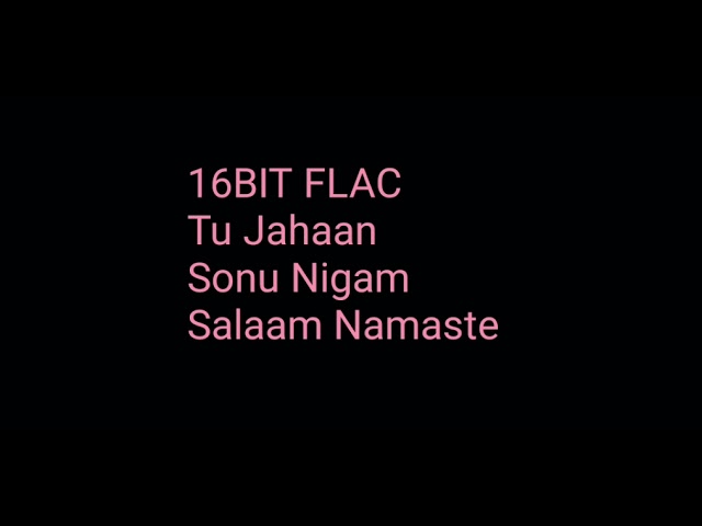 Tu Jahaan: Sonu Nigam: Salaam Namste: Hq Audio: 16bit Flac: Bollywood Hindi Song
