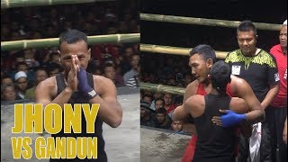 JOHNY HUNTER vs GANDUN - Pencak Dor Punjul Plosoklaten Kediri 2019 | Pencak Dor 