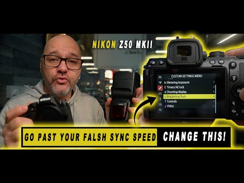 Z50 MKii To Go Past your flash sync speed change this! #nikon #nikonz50 #photography_tips