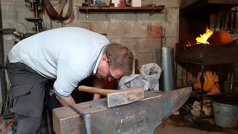 wrought iron viking forging hammer part 2